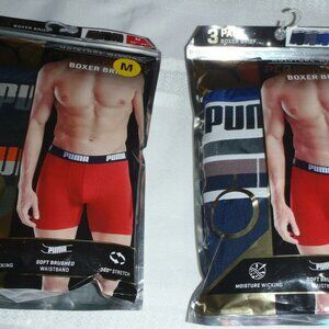 Puma Mens Medium Choice Moisture Wicking Performance Boxer Briefs Underwear Pack